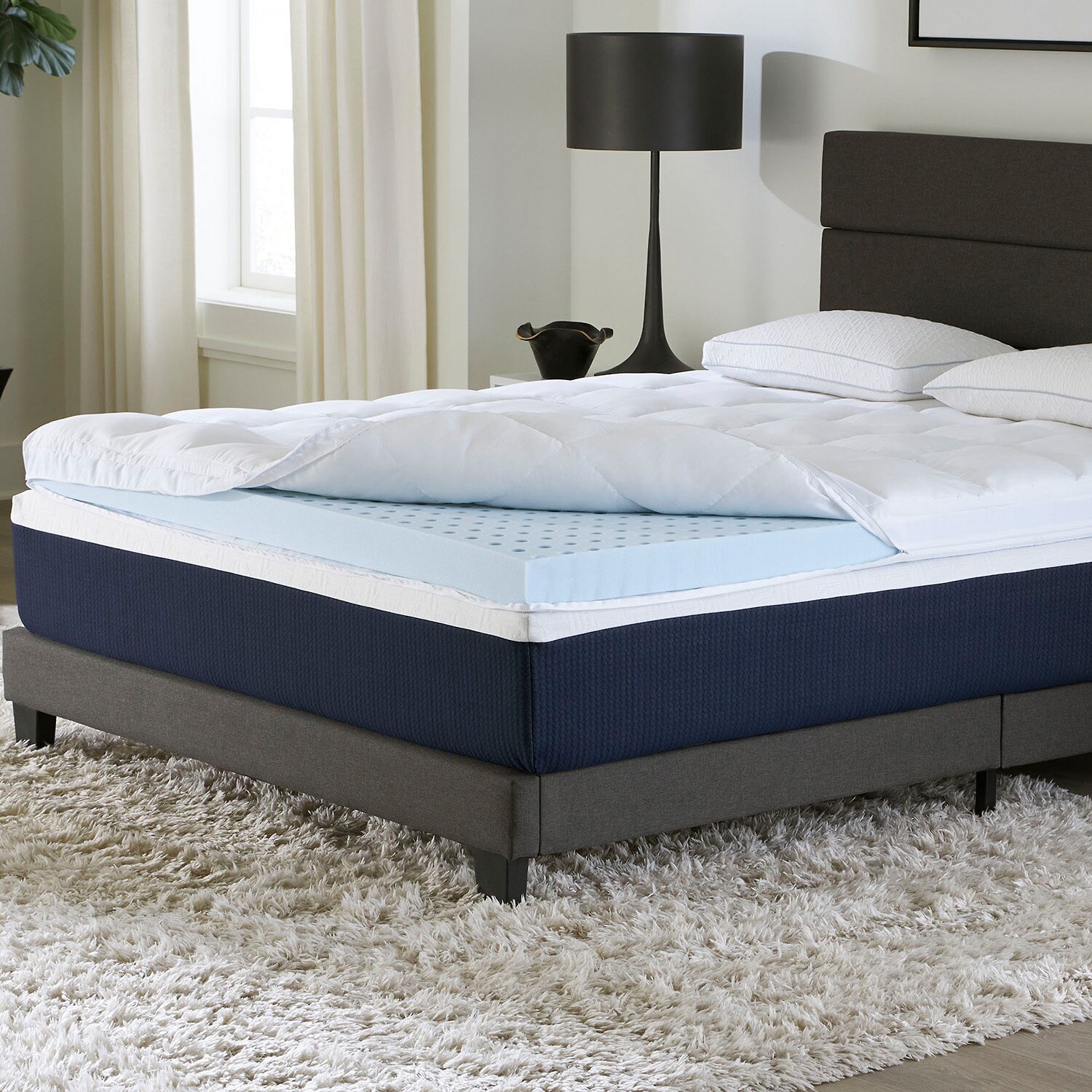 Comfort Tech 3" Foam and Fiber Mattress Topper