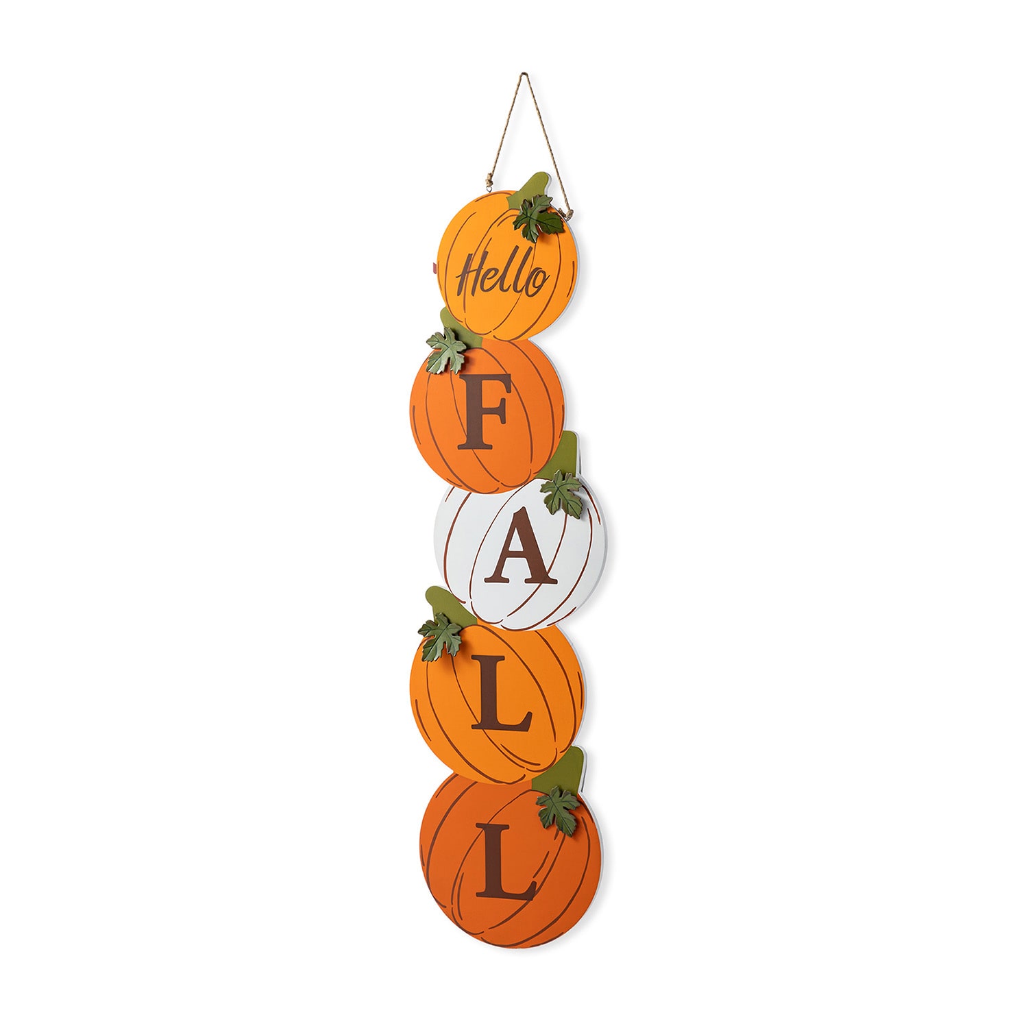 Glitzhome 42"H Fall And Christmas Double Sided Wooden Pumpkin And Ornament Thanksgiving Porch Sign