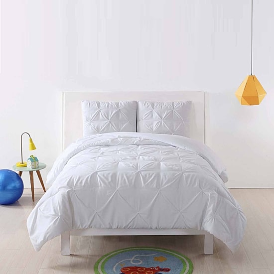 My World Pleated Reversible Duvet Set