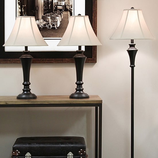 Stylecraft Geneva 3-pc. Lamp Set