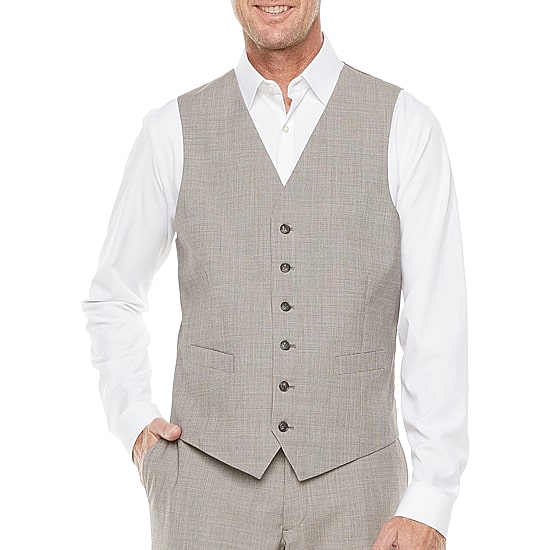 Stafford Coolmax All Season Ecomade Mens Big and Tall Stretch Fabric Classic Fit Suit Vest