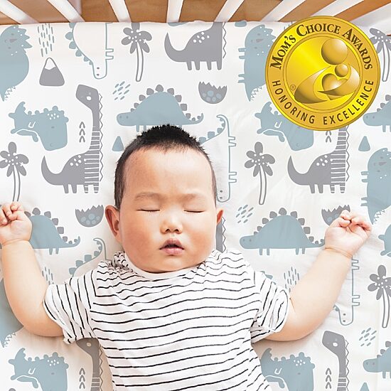 The Peanutshell Dinosaur 4-pc. Crib Sheet
