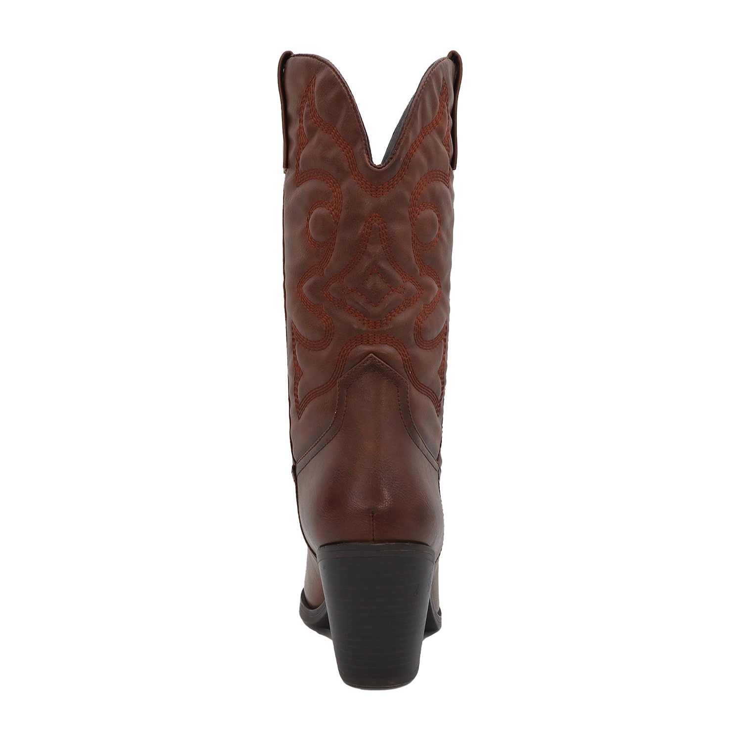 Yoki Womens Gilard Stacked Heel Cowboy Boots
