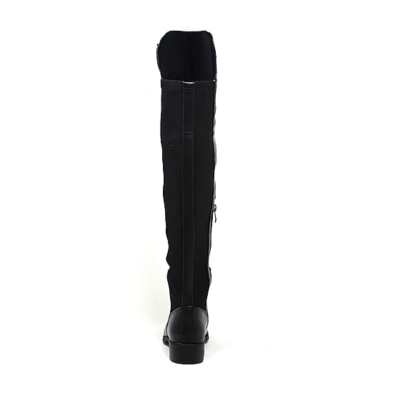 Yoki Womens Erin-12 Stacked Heel Over the Knee Boots