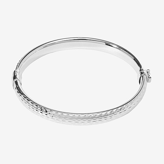 Womens Sterling Silver Bangle Bracelet