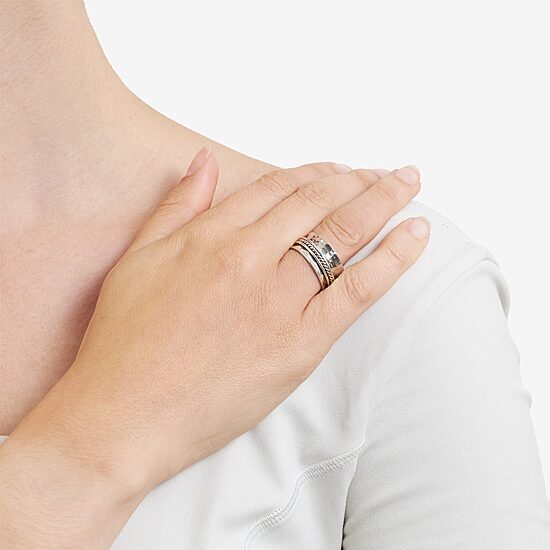 Womens Sterling Silver Band