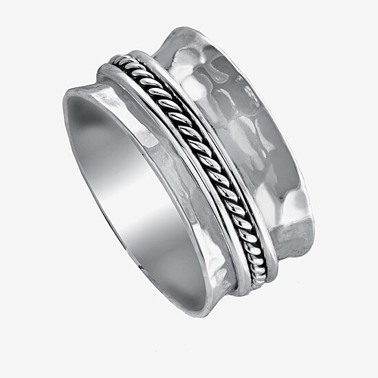 Womens Sterling Silver Band
