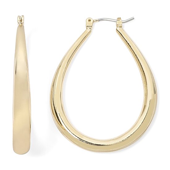 Mixit Womens 7.8mm Oval Hypoallergenic Hoop Earrings