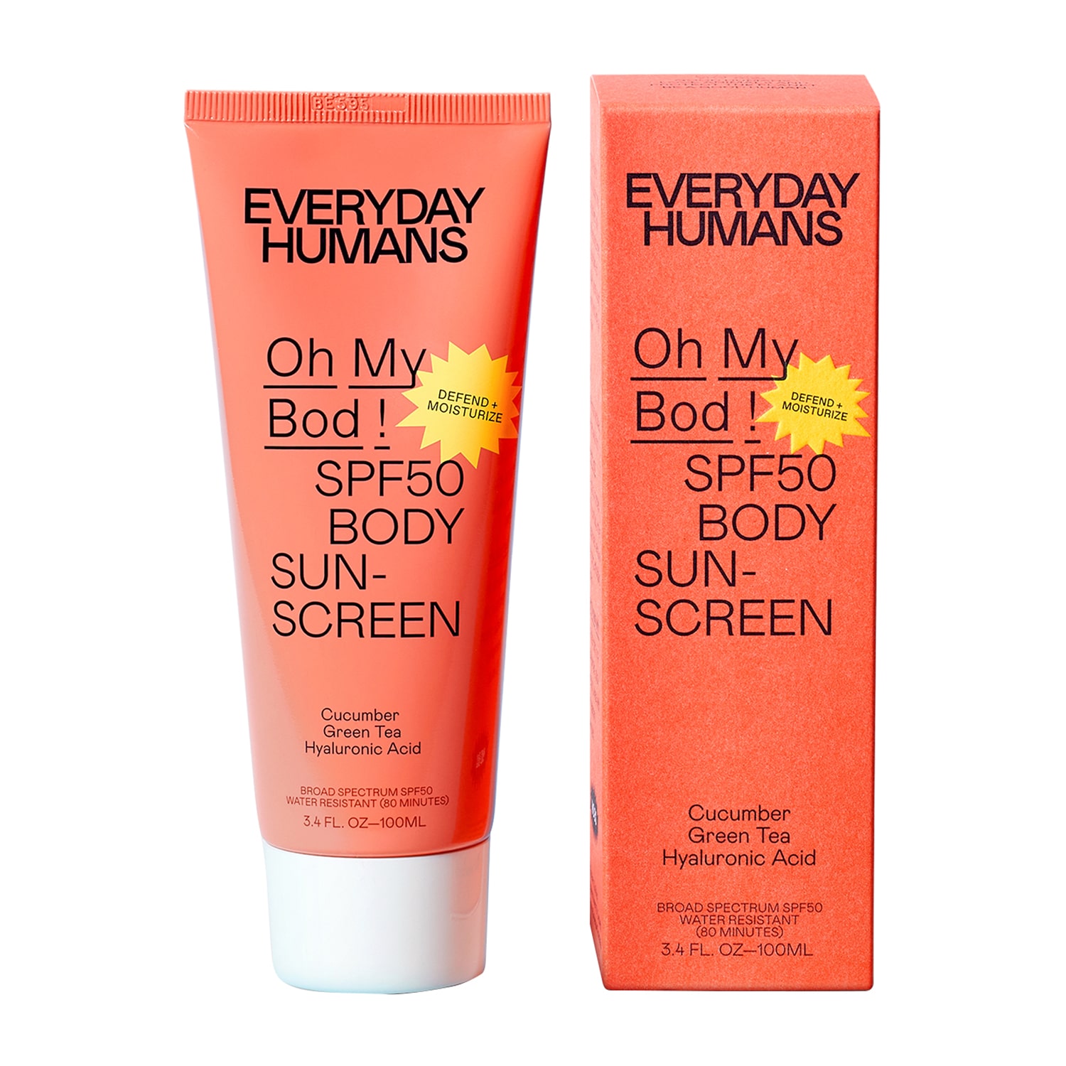 Everyday Humans Oh My Bod Spf 50 Body Sunscreen