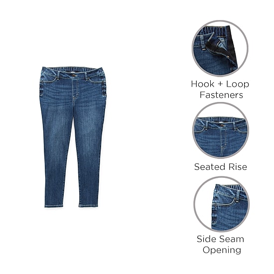 A.N.A Womens High Rise Adaptive "Seated" Skinny Jean
