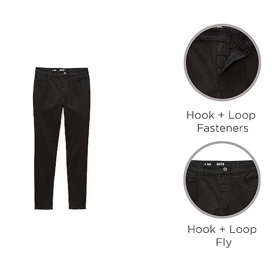 a.n.a. Womens Mid Rise Adaptive Skinny Jegging