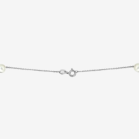 Effy Final Call Womens White Cultured Freshwater Pearl Sterling Silver 20 Inch Pendant Necklace