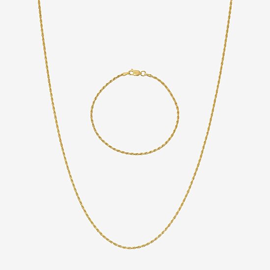 Made in Italy Womens 24K Gold Over Silver 2-pc. Jewelry Set