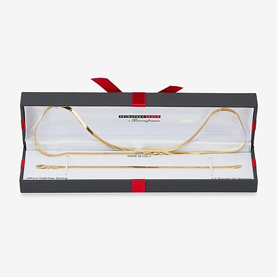 Made in Italy Womens 24K Gold Over Silver 2-pc. Jewelry Set