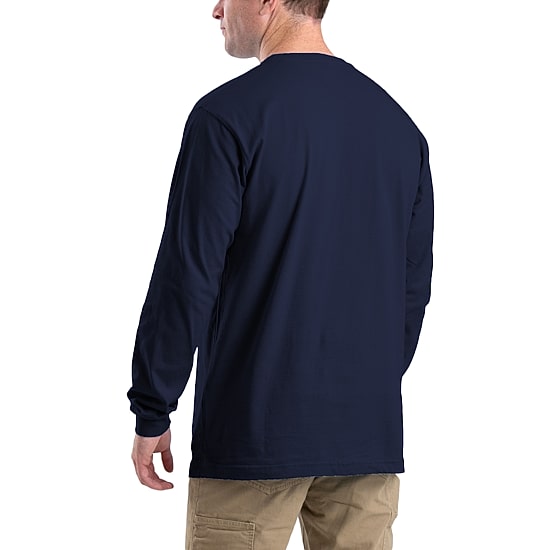 Berne Heavyweight Mens Crew Neck Long Sleeve Big and Tall T-Shirt