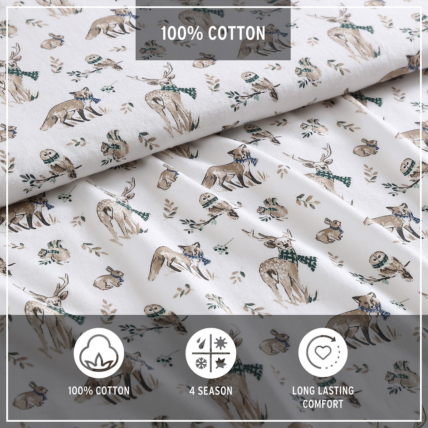 Eddie Bauer Woodland Friends Sheet Set