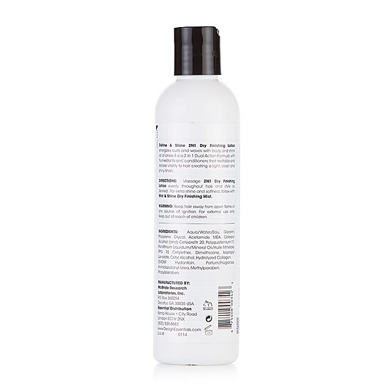 Design Essentials Wave By Design Define & Shine 2-N-1 Dry Finishing Hair Lotion 8 oz.