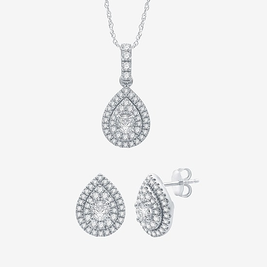 Ever Star (G / Si2-Si3) 2 CT. T.W. Lab Grown White Diamond 10K or 14K Gold 2-pc. Jewelry Set