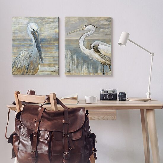 Stupell Industries Sea Birds Abstract Beach 2-pc. Wall Art Set