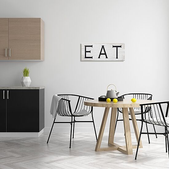 Stupell Industries Eat Farmhouse Kitchen Sign Canvas Art