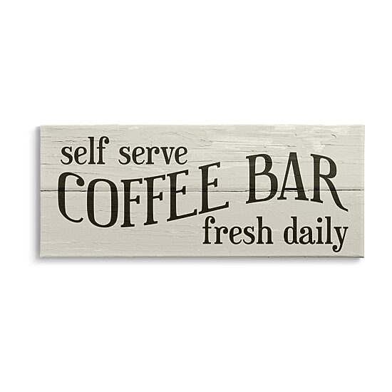 Stupell Industries Self Serve Coffee Bar Canvas Art