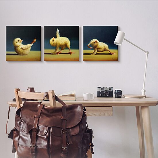 Stupell Industries Funny Yoga Chick Trio 3-pc. Wall Art Set