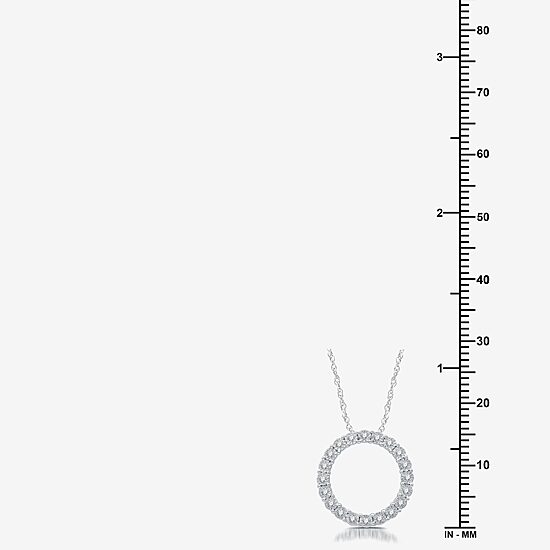 YES, PLEASE! 1/10 CT.T.W. Natural Diamond Sterling Silver Pendant Necklace