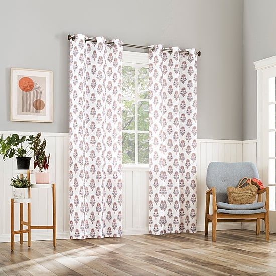 No 918 Avie Grommet Top Sheer Single Curtain Panel
