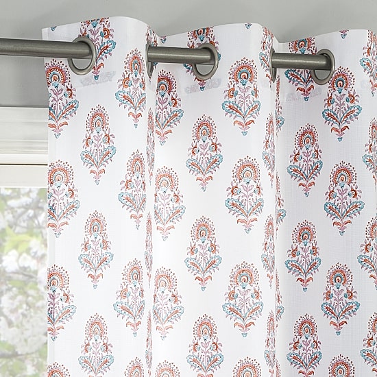 No 918 Avie Grommet Top Sheer Single Curtain Panel