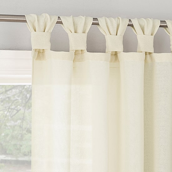 No 918 Hathaway Tab Top Sheer Single Curtain Panel