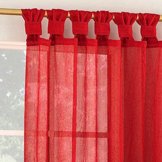 No 918 Krista Tab Top Sheer Single Curtain Panel