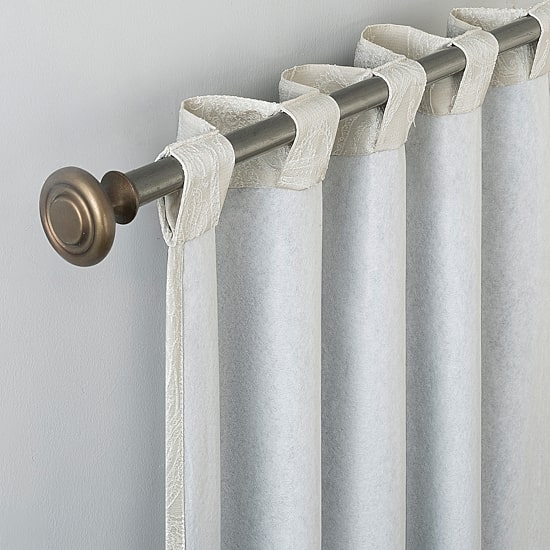 Sun Zero Pedra Rod Pocket Back Tab 100% Blackout Single Curtain Panel