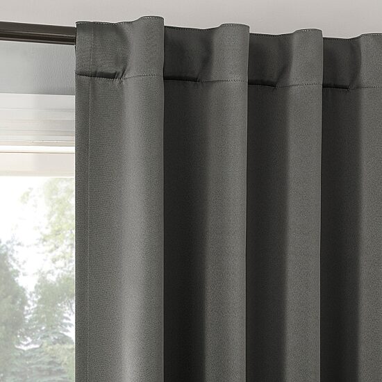 Sun Zero Aria Magnetic Closure Back Tab 100% Blackout Set of 2