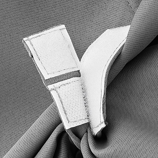 Sun Zero Evan Blackout Rod Pocket Single Tie-Up Shade