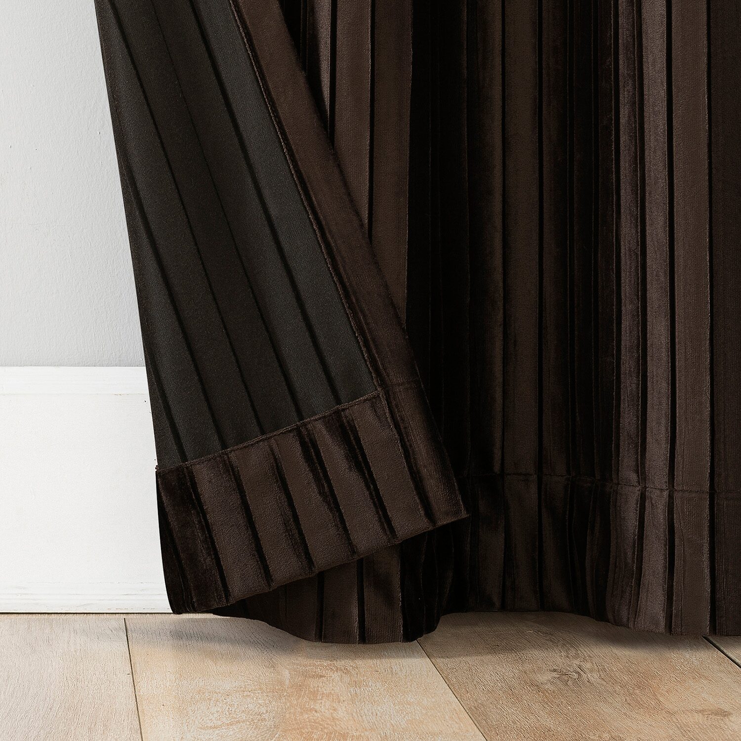 Sun Zero Cascade Grommet Top Blackout Single Curtain Panel