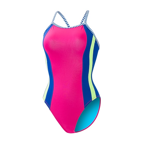 Dolfin Womens Juniors Plus Moderate Coverage One Piece Swimsuit