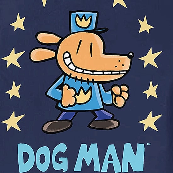 Dog Man Little & Big Kid Boys Crew Neck Short Sleeve Relaxed Fit Graphic T-Shirt