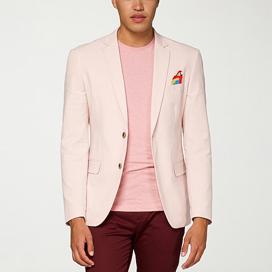 Opposuits Parrot Embroidered Mens Slim Fit Blazer