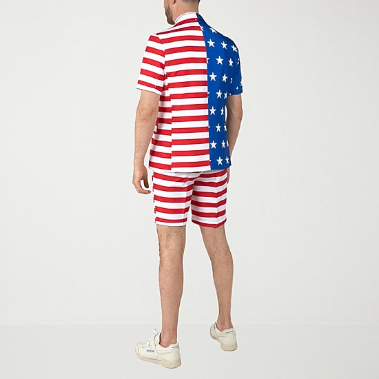 Suitmeister Usa Flag Mens 3-pc. Suit Set