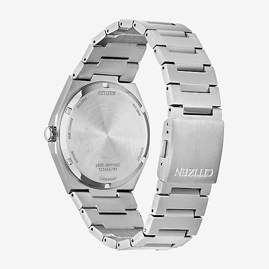 Citizen Zenshin Mens Silver Tone Bracelet Watch Aw0130-85x