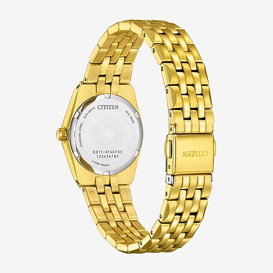 Citizen Corso Womens Gold Tone Stainless Steel Bracelet Watch Ew2293-56e