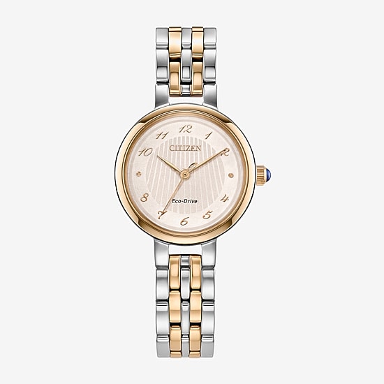 Citizen Womens Two Tone Stainless Steel Bracelet Watch Em0996-84y
