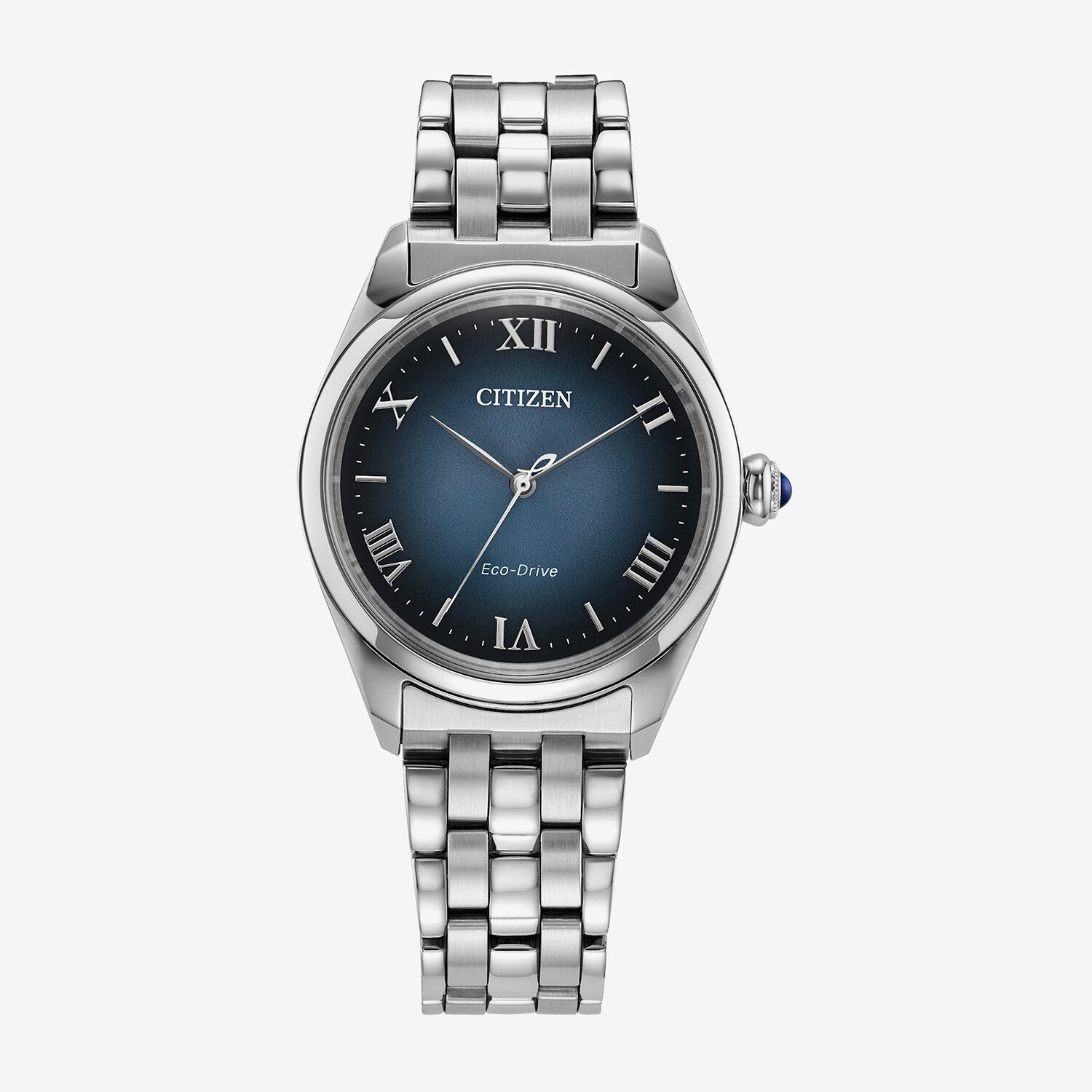 Citizen Classic Womens Silver Tone Stainless Steel Bracelet Watch Em1140-80l