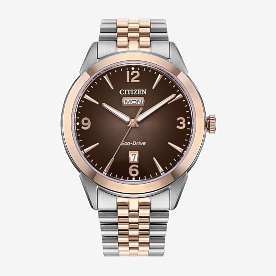 Citizen Mens Two Tone Stainless Steel Bracelet Watch Aw0156-57x