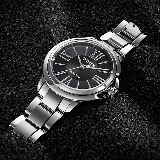 Citizen Cici Womens Silver Tone Stainless Steel Bracelet Watch Em1160-58e
