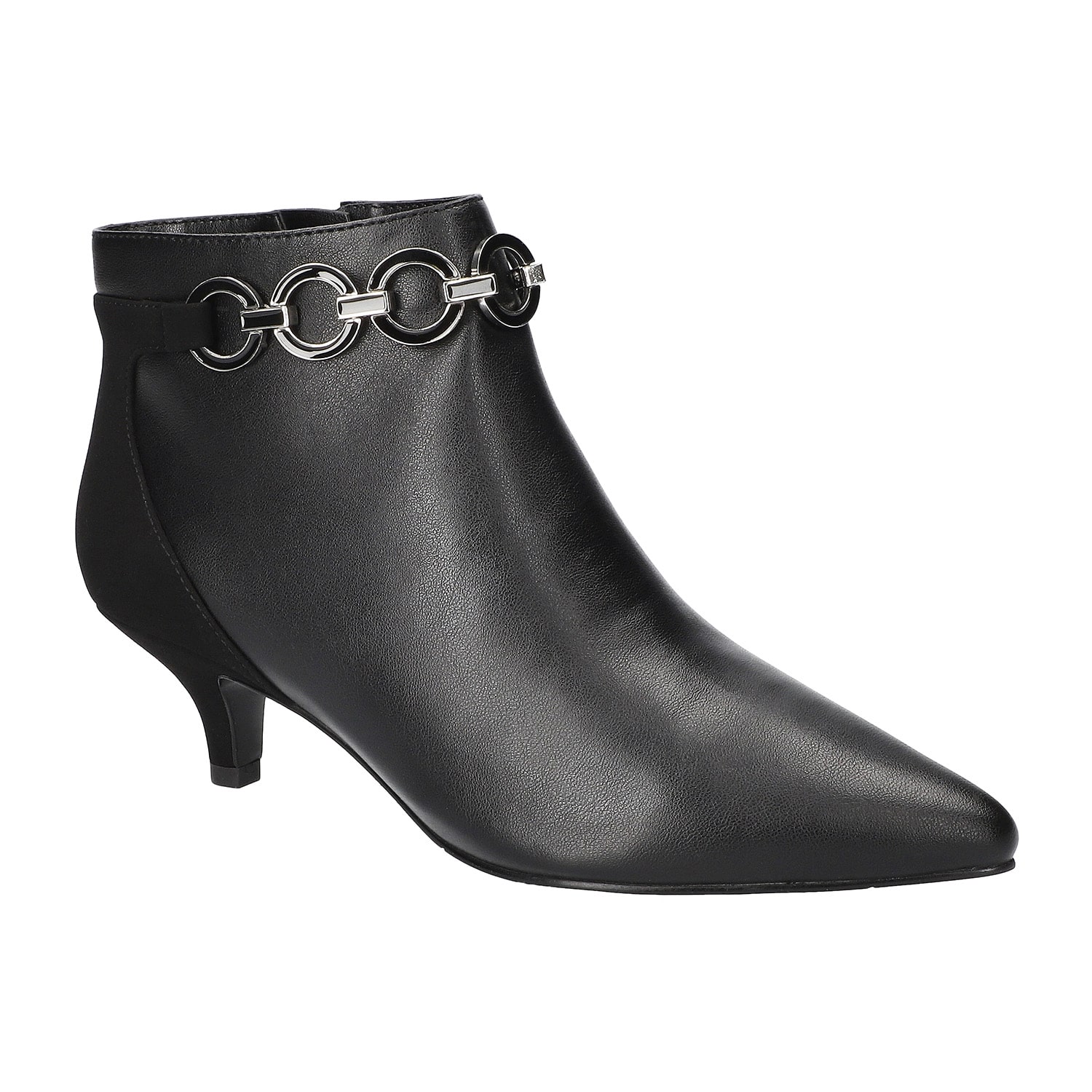 Easy Street Womens Jinx Kitten Heel Booties