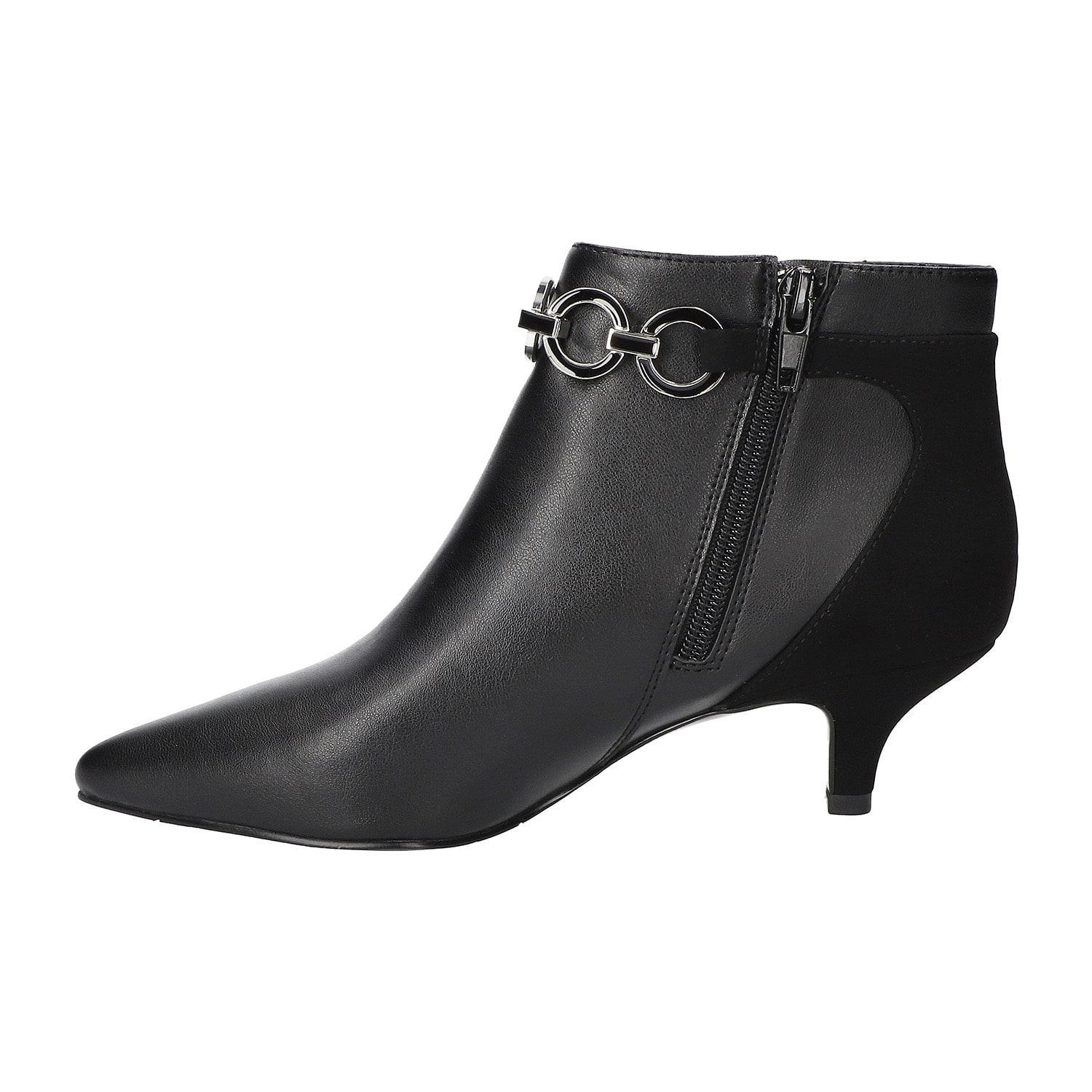 Easy Street Womens Jinx Kitten Heel Booties
