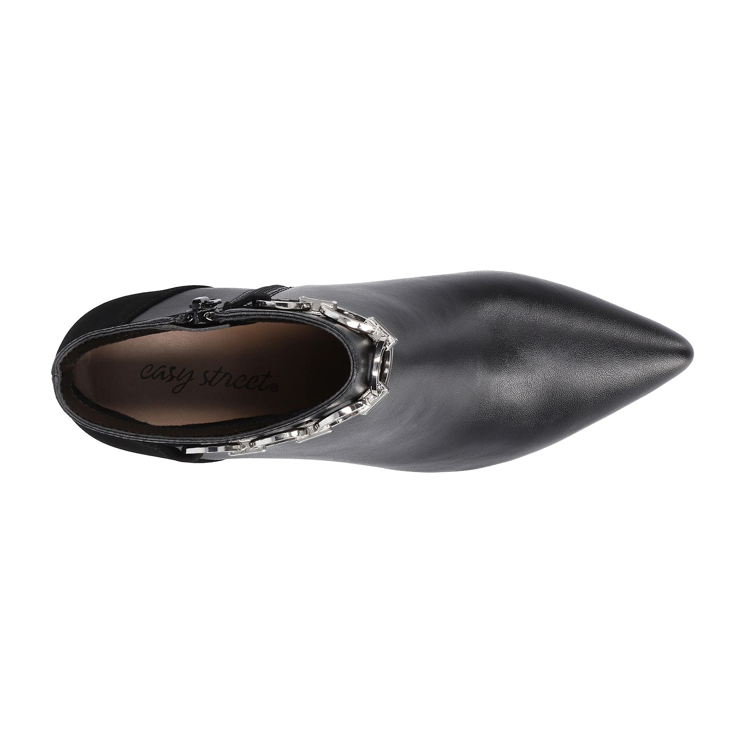 Easy Street Womens Jinx Kitten Heel Booties