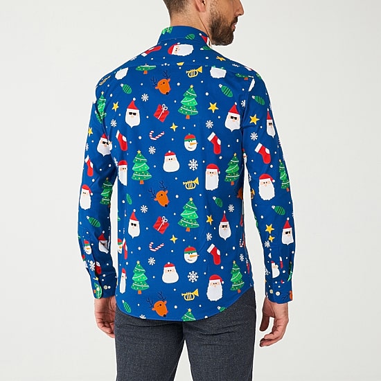 Opposuits Festive Mens Regular Fit Long Sleeve Dress Shirt