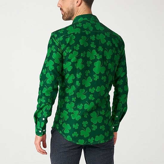 Suitmeister St. Patrick'S Day Mens Regular Fit Long Sleeve Dress Shirt